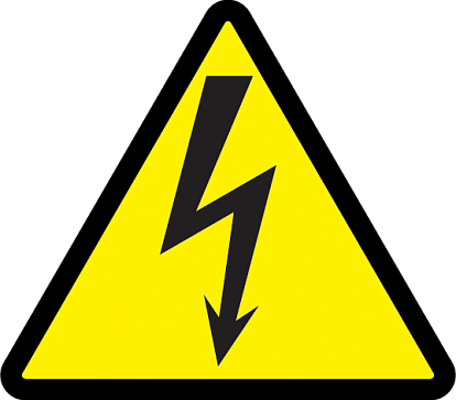Знак опасности поражения электричеством